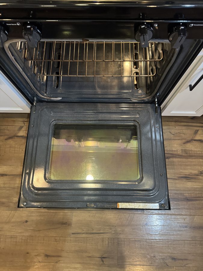 When the inside of the glass actually comes clean.